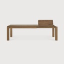 Teak Slice extendable dining table - legs 10 x 10 cm 180-280/100/76