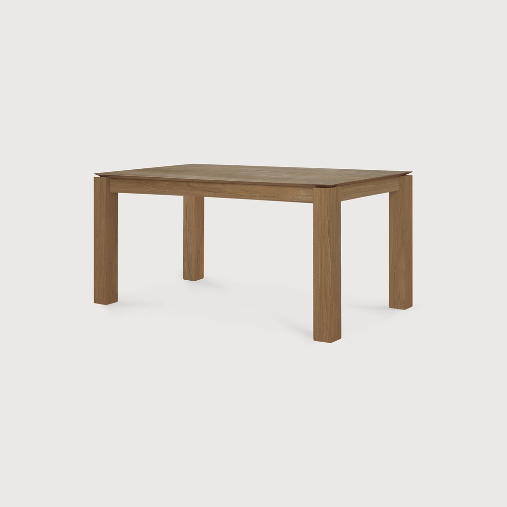 Teak Slice extendable dining table - legs 10 x 10 cm 180-280/100/76