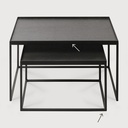 Rectangular tray coffee table set