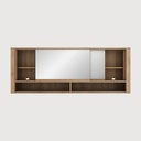 Oak Shadow bathroom mirror - 2 sliding doors