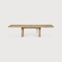 Double extendable dining table