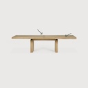 Double extendable dining table