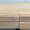Double extendable dining table