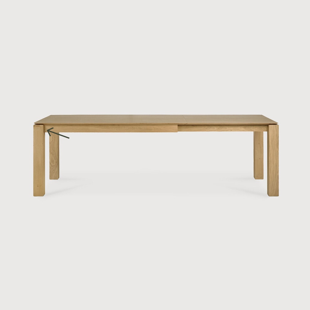 Slice extendable dining table