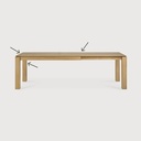 Slice extendable dining table