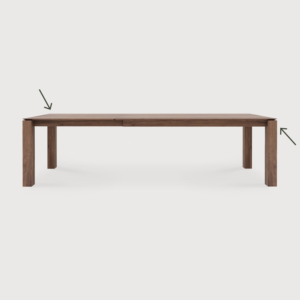 Slice extendable dining table legs
