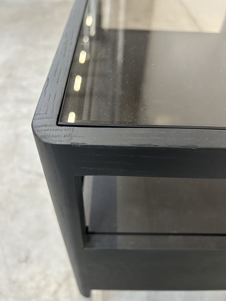 Spindle bedside table