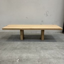 Double extendable dining table