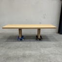 Double extendable dining table