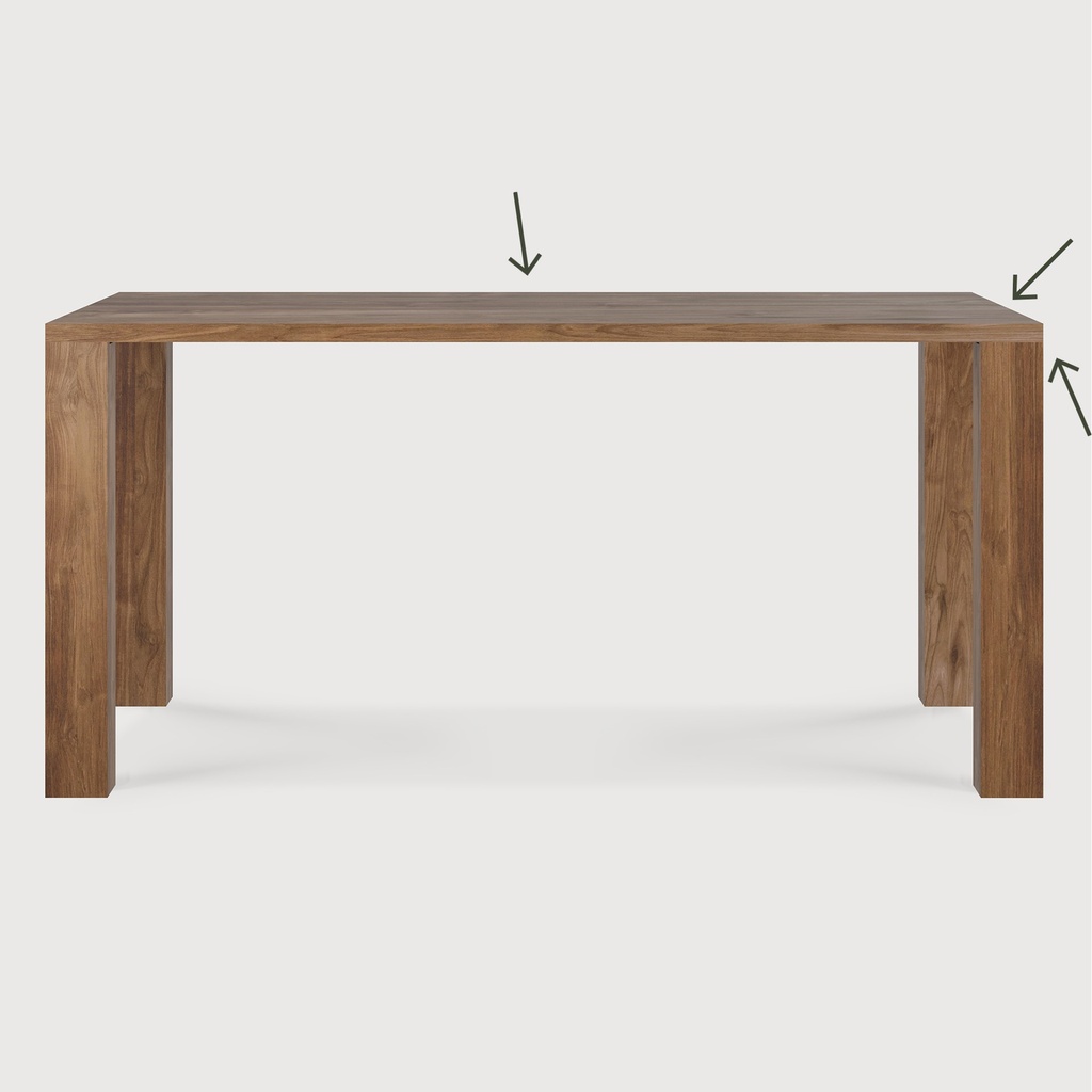 Apron dining table