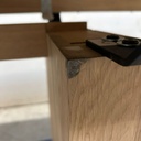 Double extendable dining table