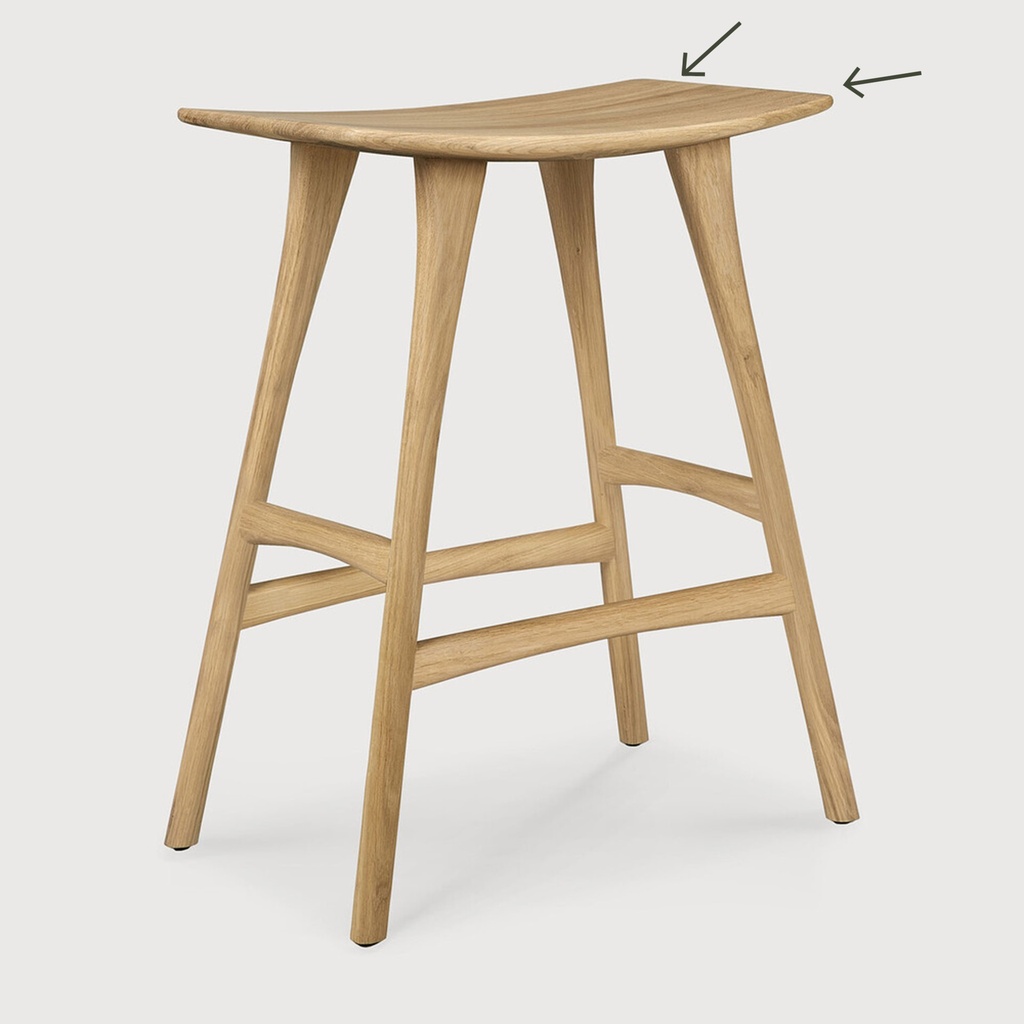 Oak Osso counter stool