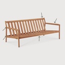 Jack outdoor sofa - wooden frame 