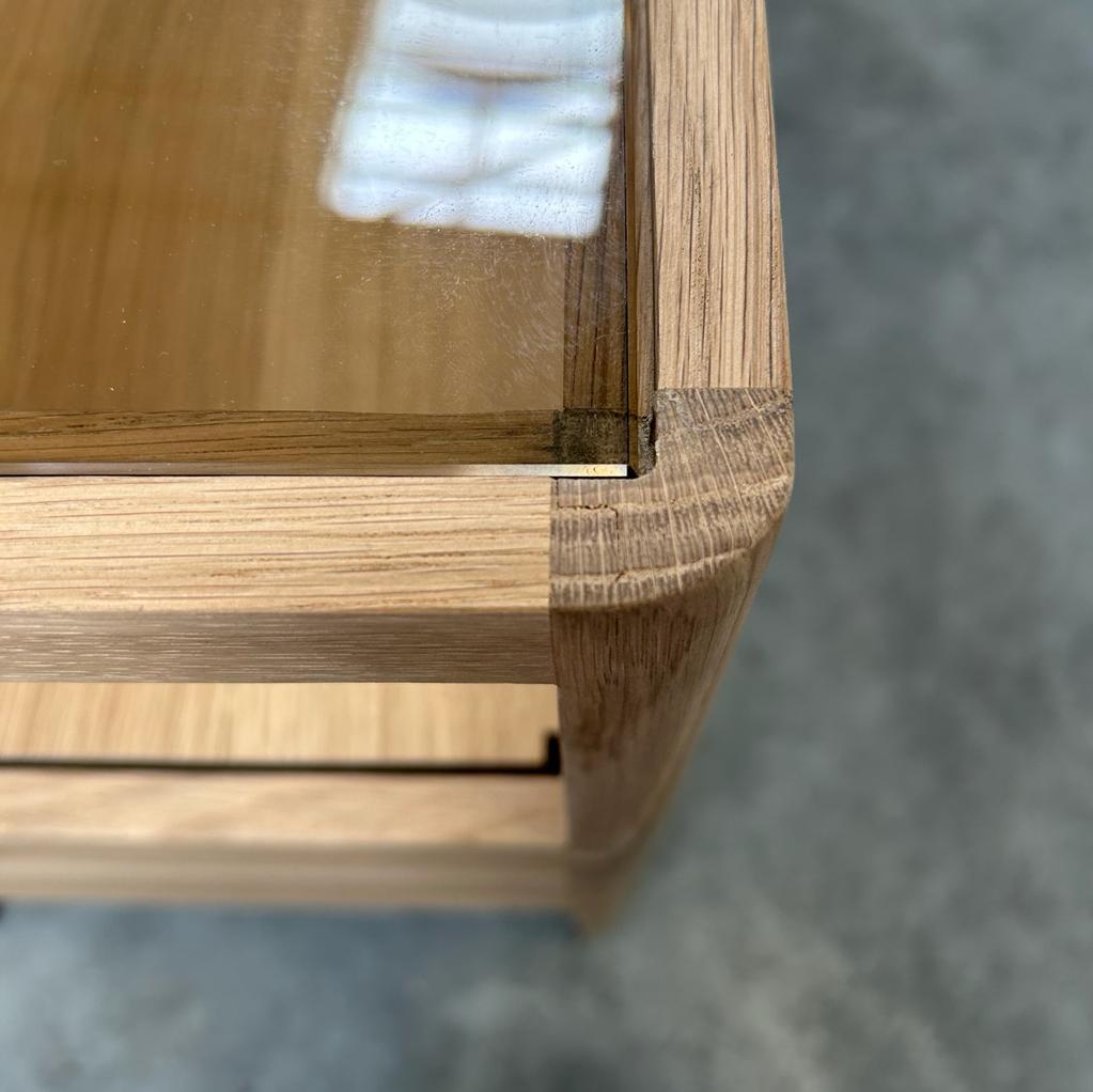 Spindle bedside table