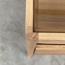 Spindle bedside table