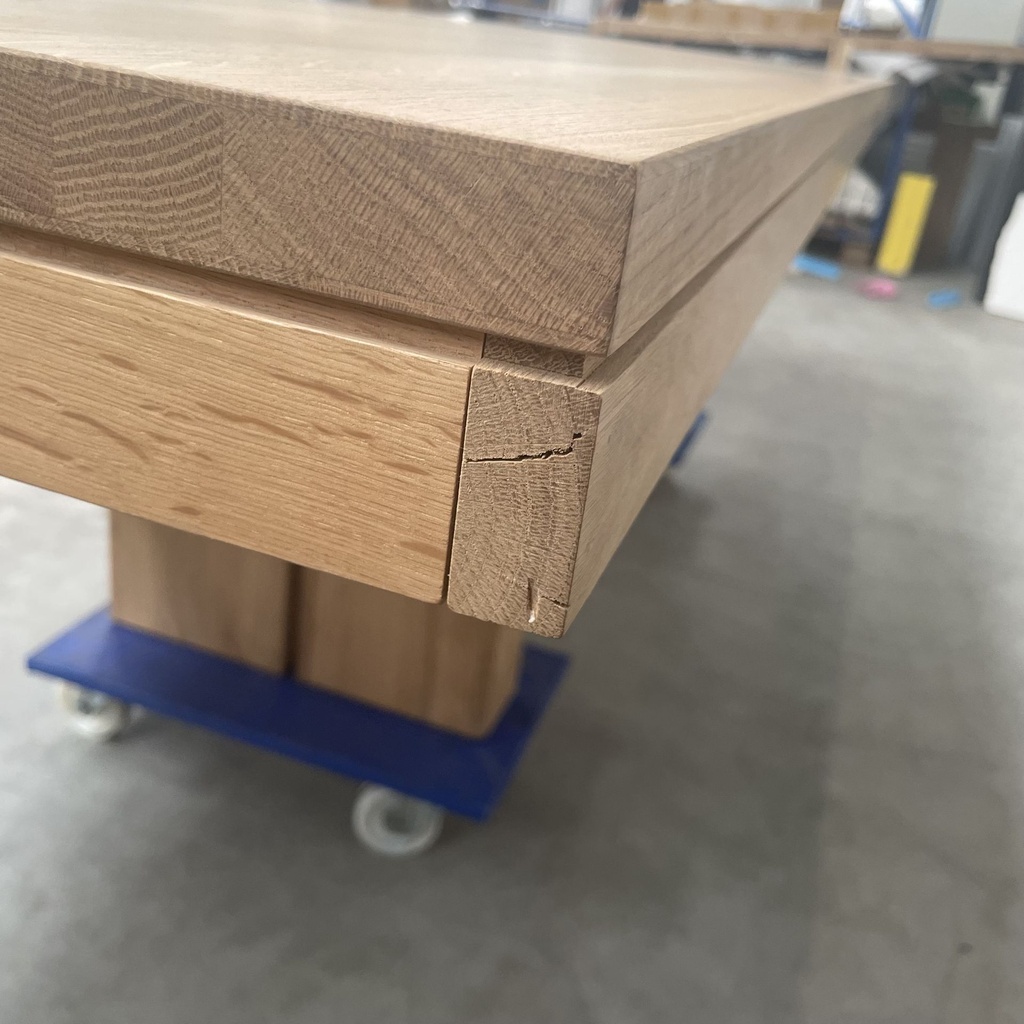 Double extendable dining table