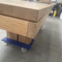 Double extendable dining table