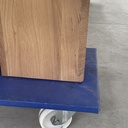 Double extendable dining table