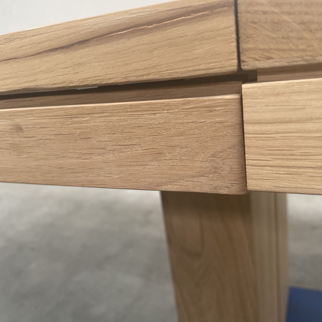 Double extendable dining table