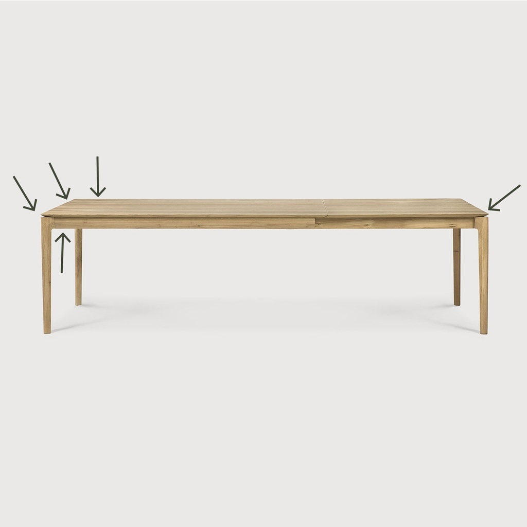 Bok extendable dining table