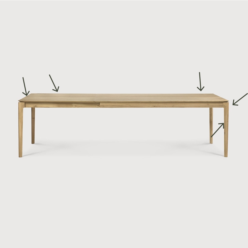 Bok extendable dining table