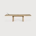 Double extendable dining table
