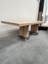 Double extendable dining table