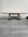 Double extendable dining table