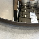Aged wall mirror