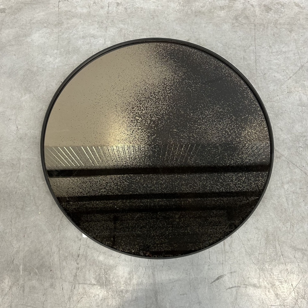 Aged wall mirror