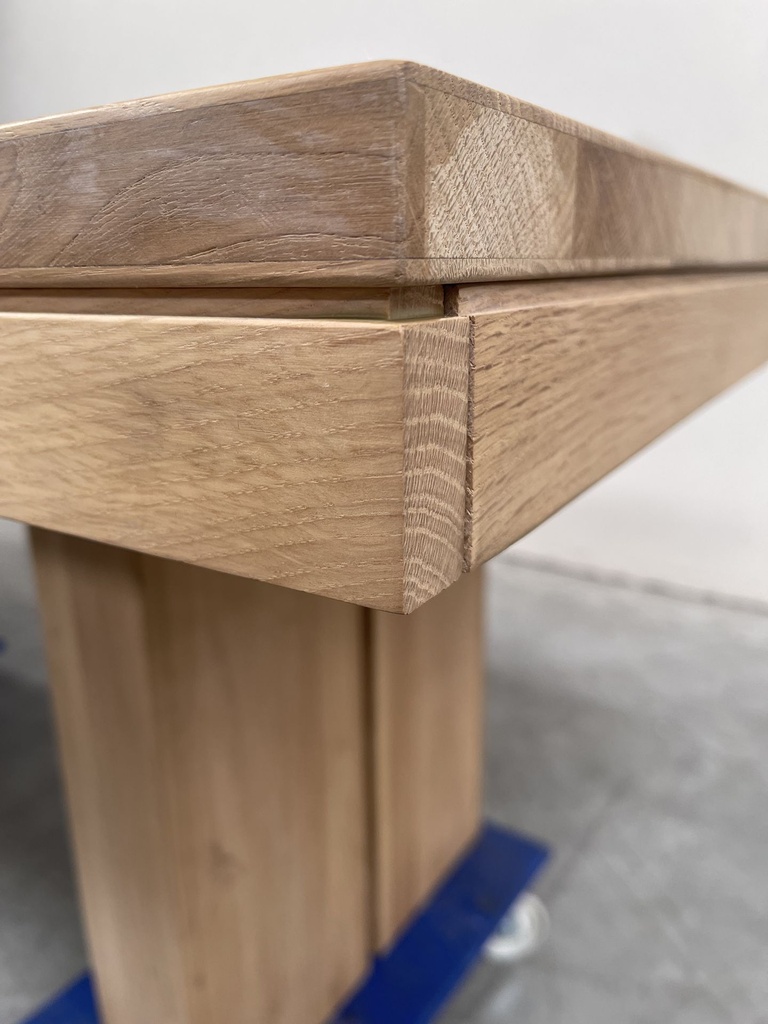 Double extendable dining table