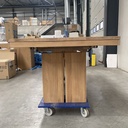 Double extendable dining table