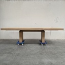 Double extendable dining table