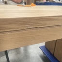 Double extendable dining table