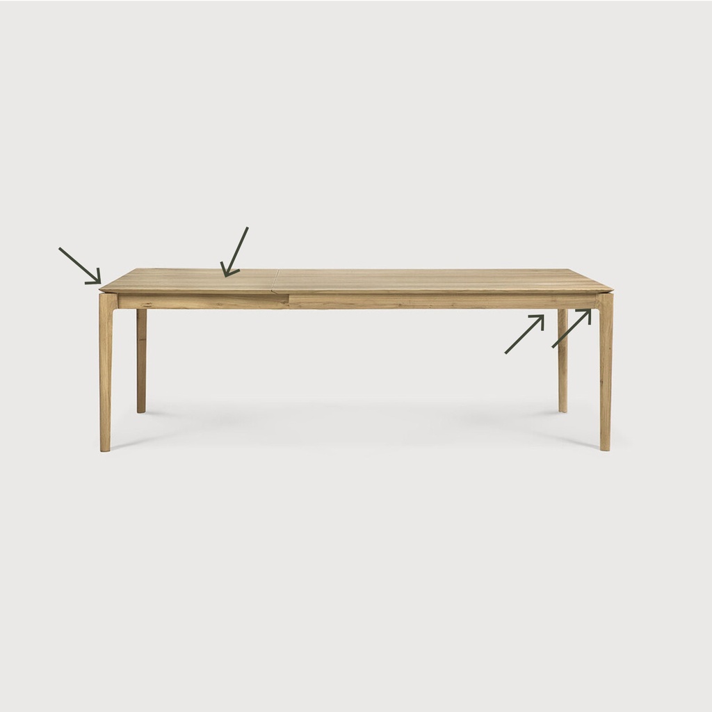 Bok extendable dining table
