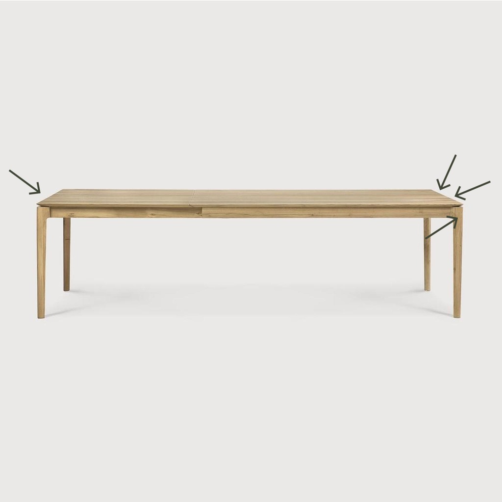 Bok extendable dining table