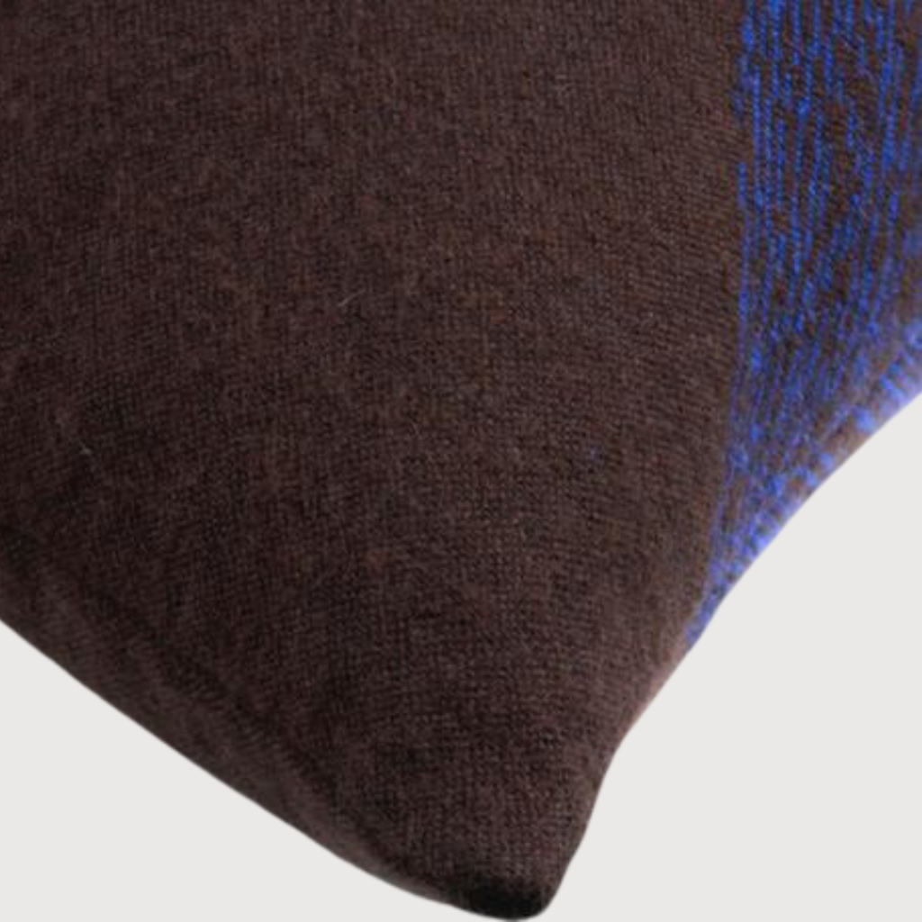 Brown Linear Diamonds cushion