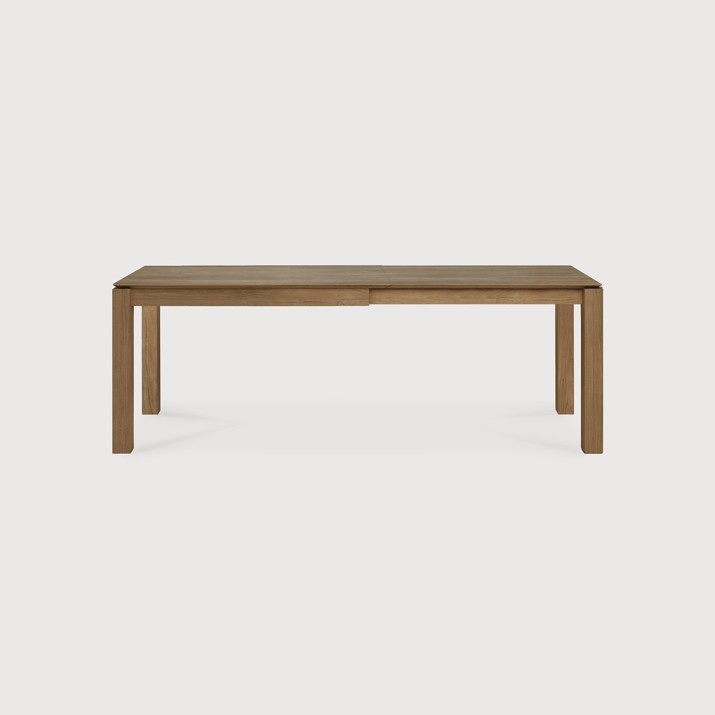 Teak Slice extendable dining table