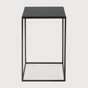 Charcoal Square side table-mid/L