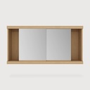 Oak Cadence mirror cabinet - 2 sliding doors