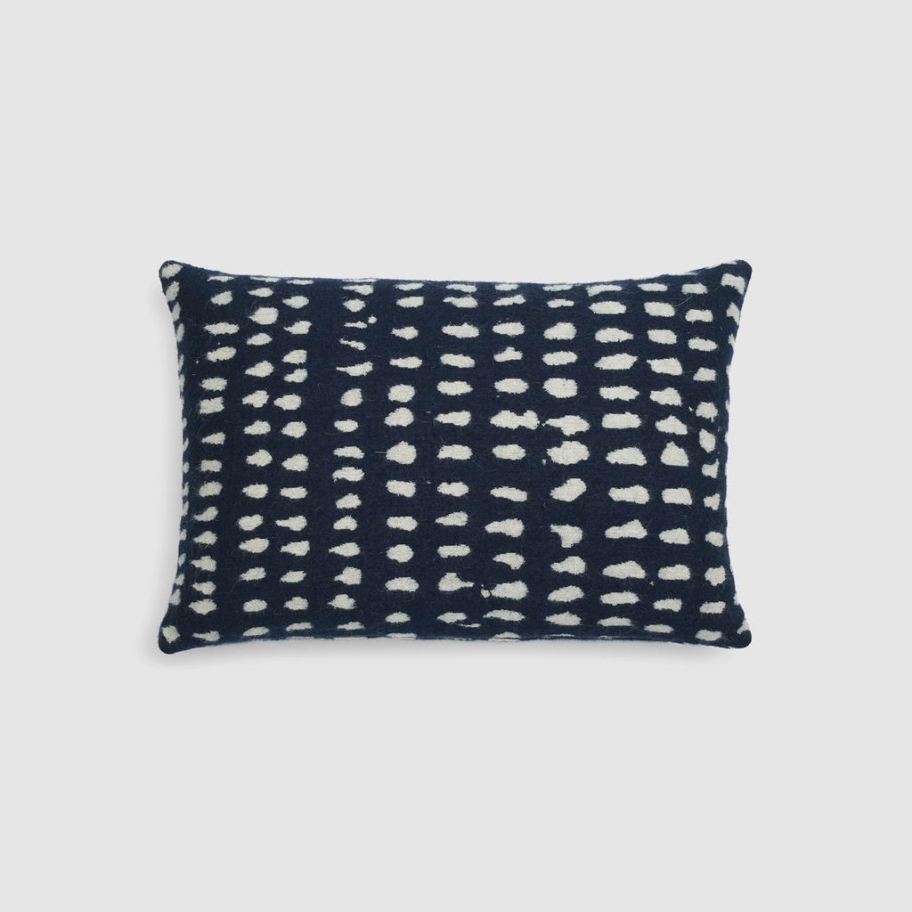 Navy Dots cushion - lumbar