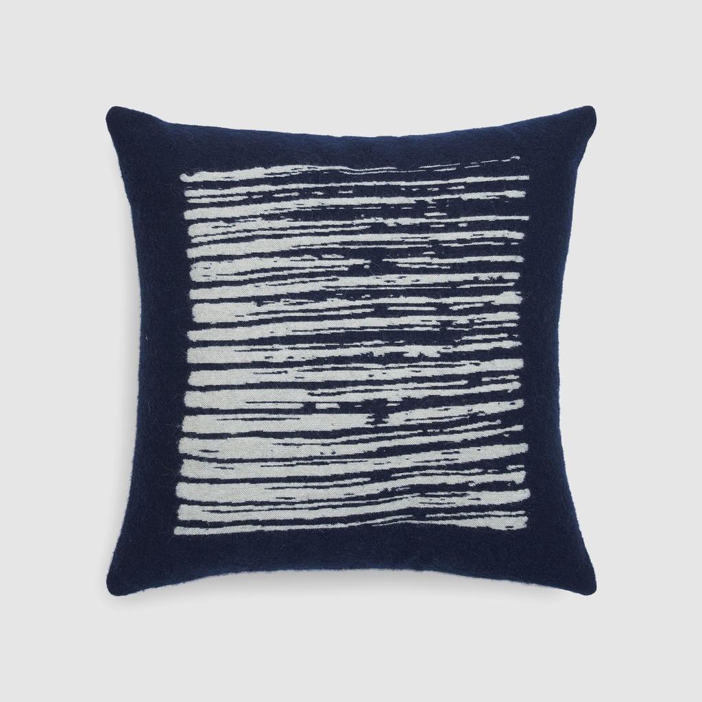 Navy Lines cushion - square 