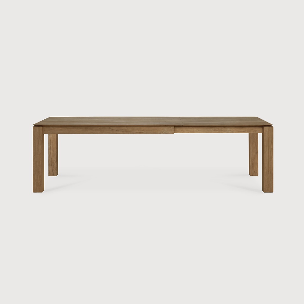 Teak Slice extendable dining table
