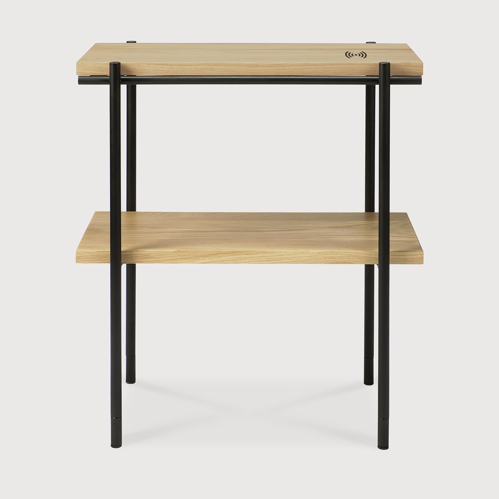 Oak Rise Side table - wireless charging