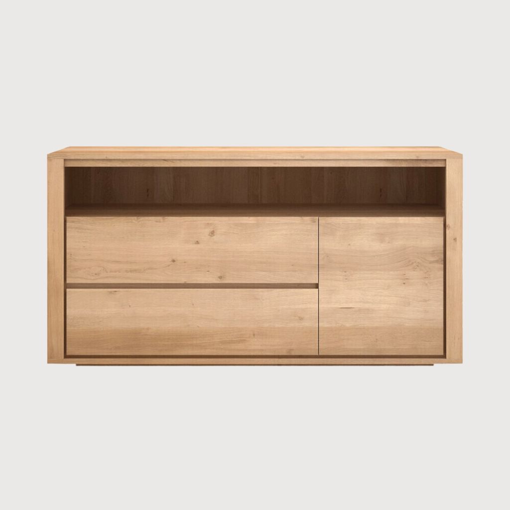 Oak Shadow chest of drawers