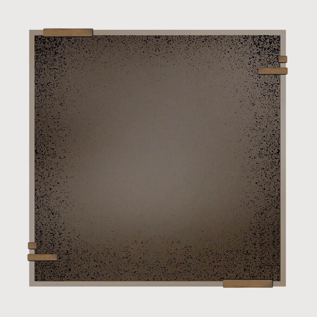 Frameless wall mirror
