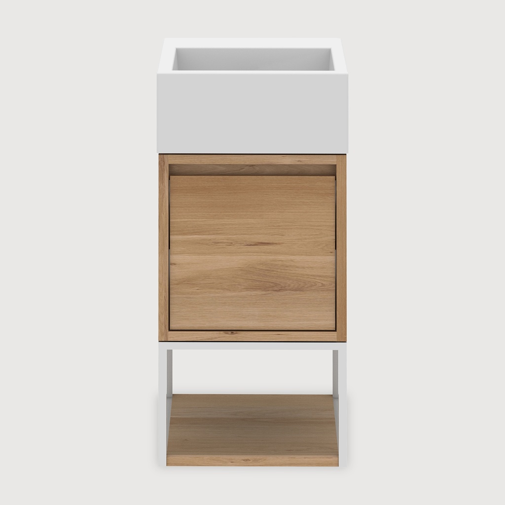 Oak Junior bathroom cabinet - 1 opening door