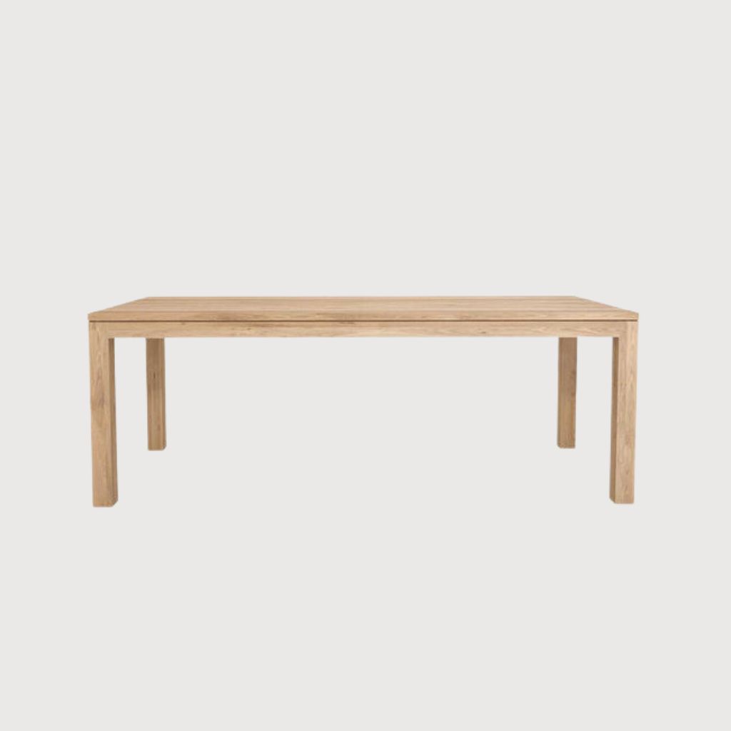 Straight dining table