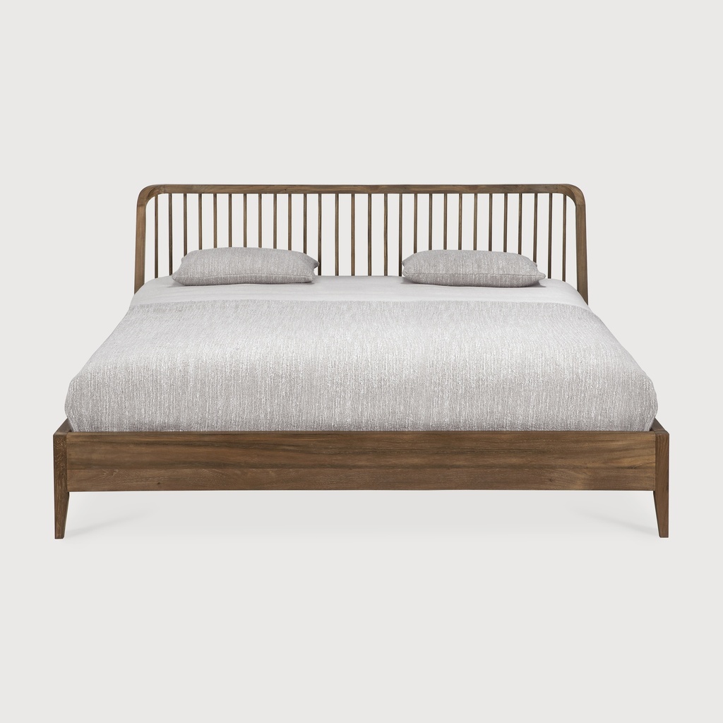 Spindle bed - reclaimed teak