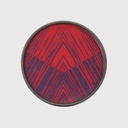 Midnight Linear Circles glass tray